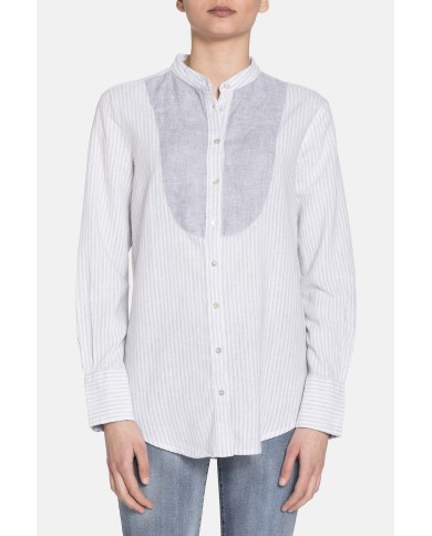 CAMICIA COTONE MISTO LINO