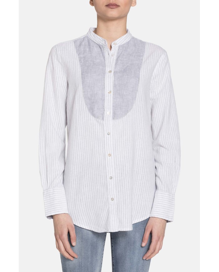 CAMICIA COTONE MISTO LINO