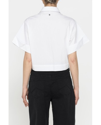 CAMICIA CROP A MANICA CORTA