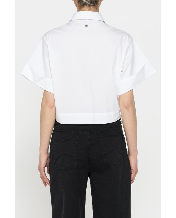 CAMICIA CROP A MANICA CORTA