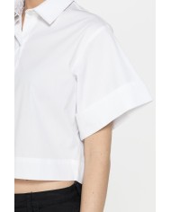 CAMICIA CROP A MANICA CORTA