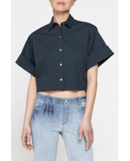 CAMICIA CROP A MANICA CORTA