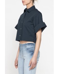 CAMICIA CROP A MANICA CORTA