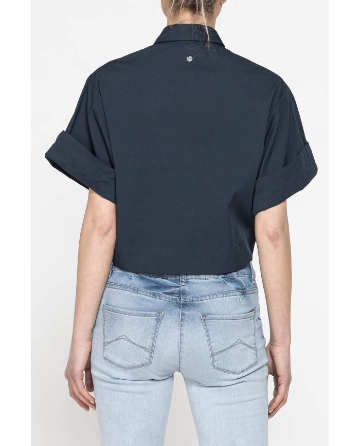 CAMICIA CROP A MANICA CORTA