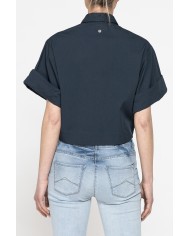 CAMICIA CROP A MANICA CORTA