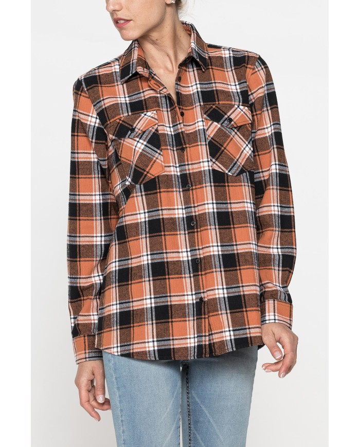 CAMICIA CLASSICA IN FLANELLA PESANTE