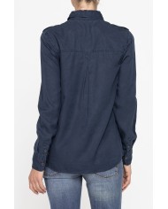 CAMICIA MANICA LUNGA IN GABARDINA LEGGERA