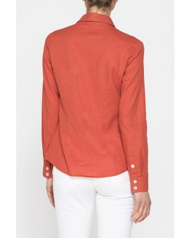 CAMICIA MANICA LUNGA IN MISTO LINO