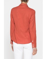 CAMICIA MANICA LUNGA IN MISTO LINO