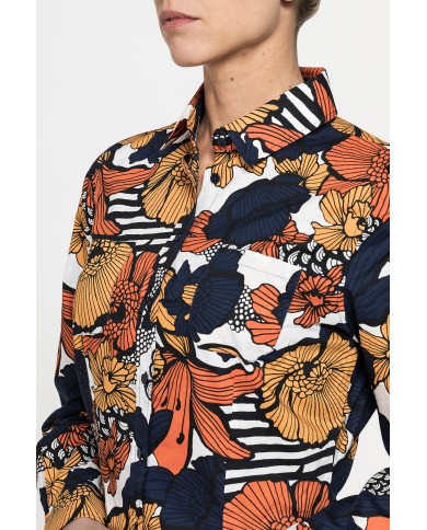 CAMICIA SFIANCATA IN MUSSOLA