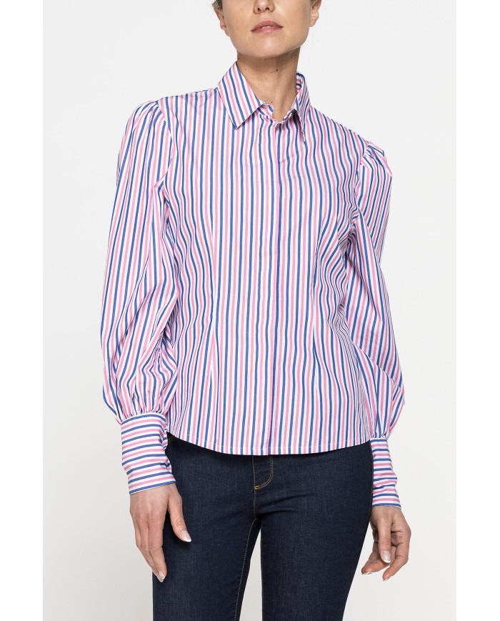 CAMICIA REGULAR FIT CON MANICHE A SBUFFO