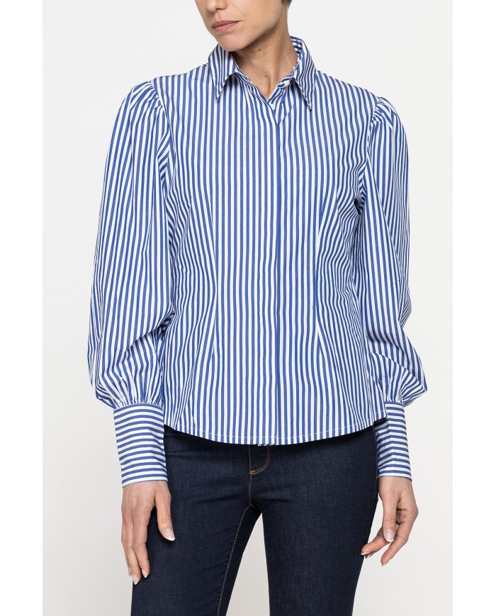 CAMICIA REGULAR FIT CON MANICHE A SBUFFO