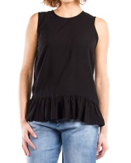 BLUSA SENZA MANICHE IN VISCOSA LEGGERA