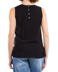 BLUSA SENZA MANICHE IN VISCOSA LEGGERA