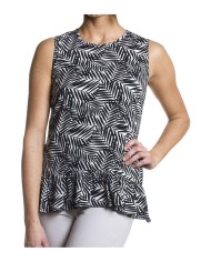 BLUSA SENZA MANICHE IN VISCOSA LEGGERA