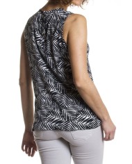 BLUSA SENZA MANICHE IN VISCOSA LEGGERA
