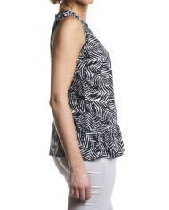 BLUSA SENZA MANICHE IN VISCOSA LEGGERA