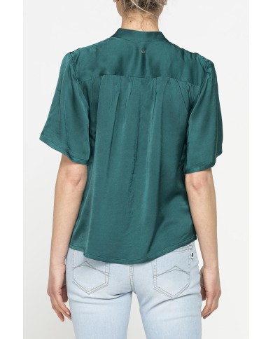 CAMICIA MORBIDA A MANICHE CORTE