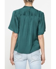 CAMICIA MORBIDA A MANICHE CORTE