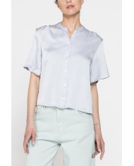 CAMICIA MORBIDA A MANICHE CORTE