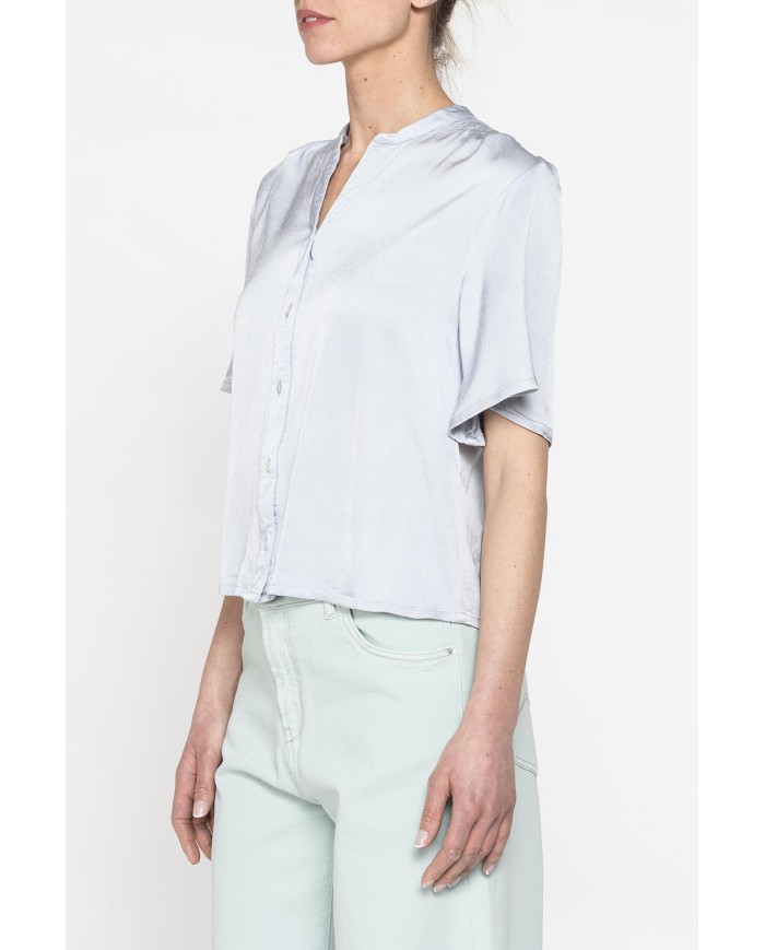 CAMICIA MORBIDA A MANICHE CORTE