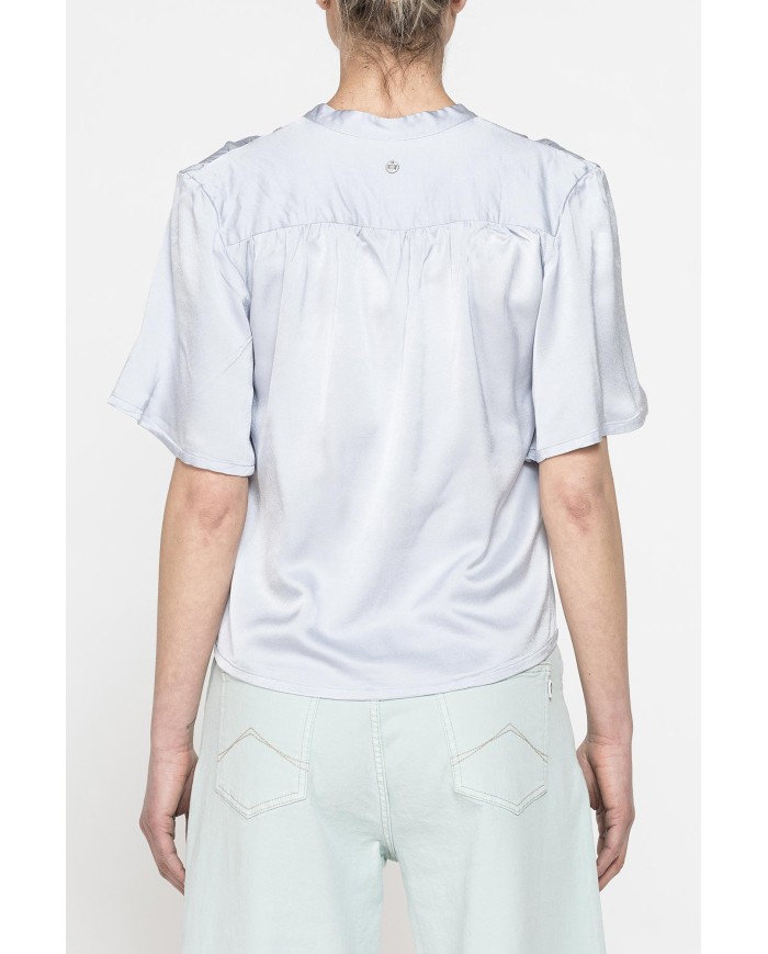 CAMICIA MORBIDA A MANICHE CORTE