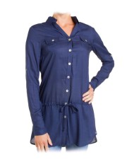 CAMICIA LUNGA IN VISCOSA