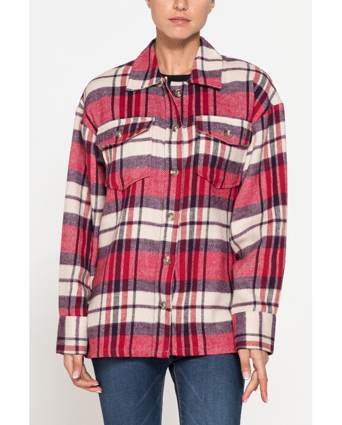 CAMICIA A QUADRI OVERSIZE