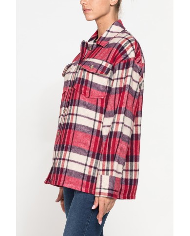 CAMICIA A QUADRI OVERSIZE