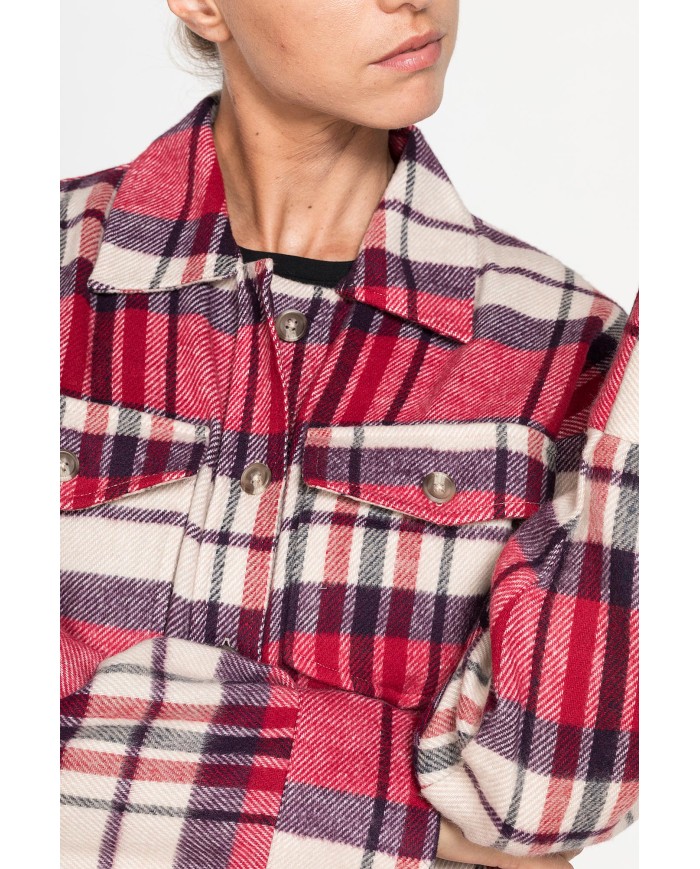 CAMICIA A QUADRI OVERSIZE