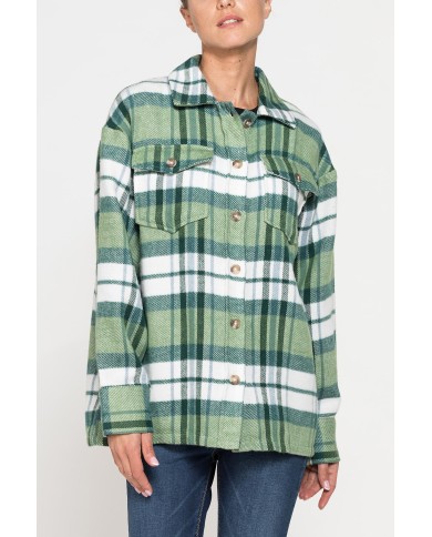 CAMICIA A QUADRI OVERSIZE