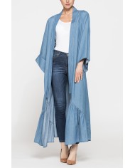 KAFTANO OVERSIZE FIT CON BALZA SUL FONDO