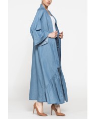 KAFTANO OVERSIZE FIT CON BALZA SUL FONDO