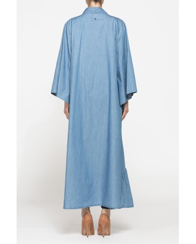 KAFTANO OVERSIZE FIT CON BALZA SUL FONDO