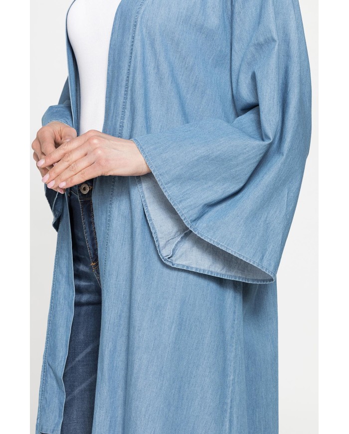 KAFTANO OVERSIZE FIT CON BALZA SUL FONDO