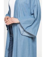 KAFTANO OVERSIZE FIT CON BALZA SUL FONDO