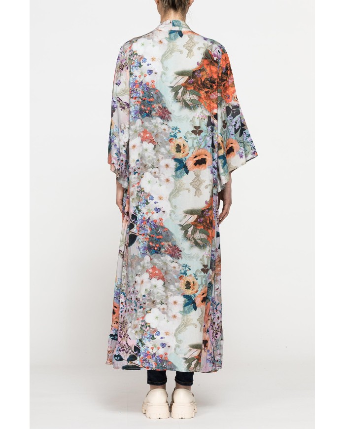 KAFTANO OVERSIZE FIT CON BALZA SUL FONDO