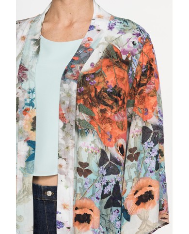 KAFTANO OVERSIZE FIT CON BALZA SUL FONDO