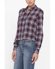 CAMICIA MANICA LUNGA IN TESSUTO COTONE A QUADRI