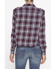 CAMICIA MANICA LUNGA IN TESSUTO COTONE A QUADRI