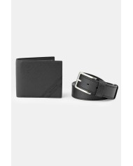 SET CON PORTAFOGLIO E CINTURA NERI IN ABBINATA