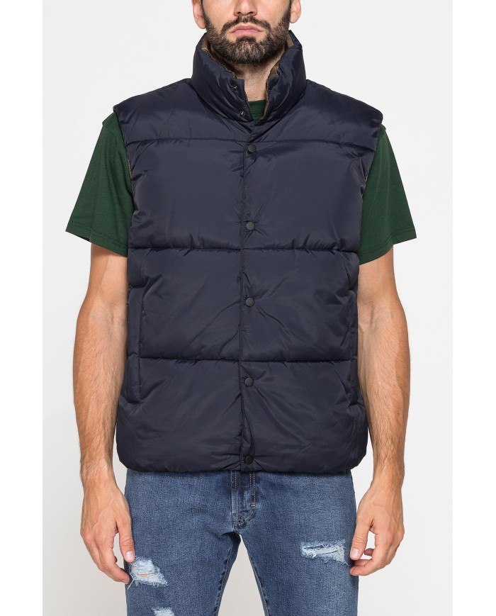 GIUBBINO SMANICATO IMBOTTITO CON TRAPUNTATURA LARGA