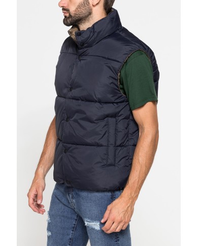 GIUBBINO SMANICATO IMBOTTITO CON TRAPUNTATURA LARGA