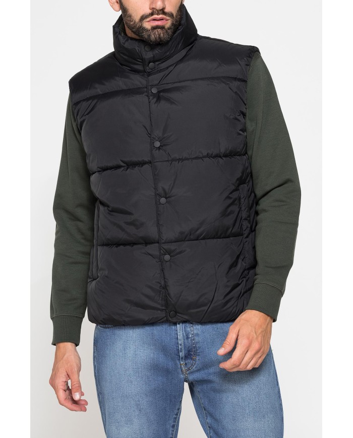 GIUBBINO SMANICATO IMBOTTITO CON TRAPUNTATURA LARGA