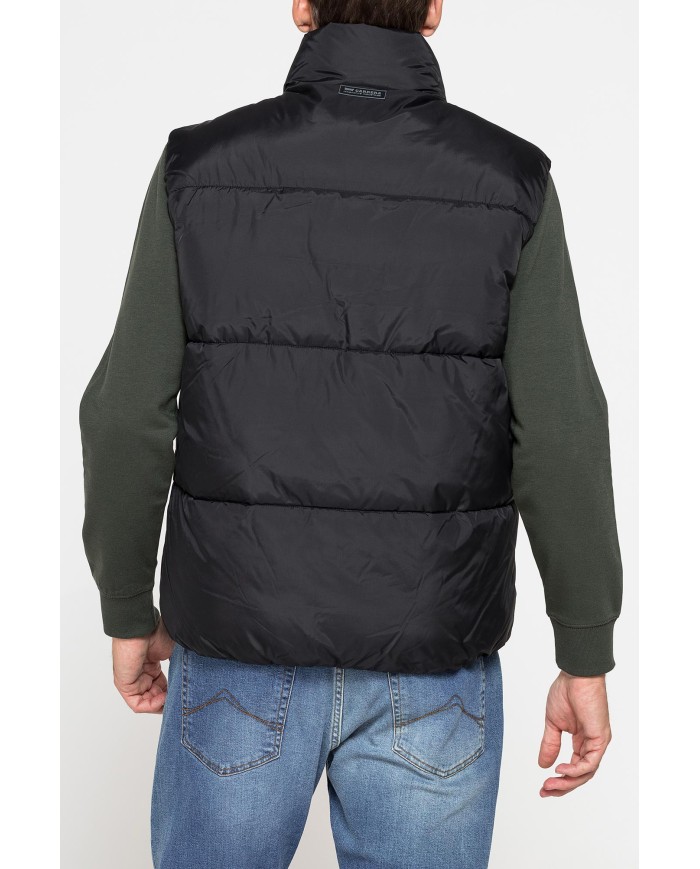 GIUBBINO SMANICATO IMBOTTITO CON TRAPUNTATURA LARGA