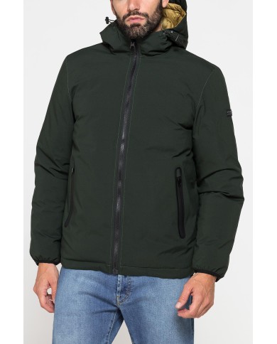 GIUBBOTTO DOUBLE FACE REVERSIBILE CON CAPPUCCIO