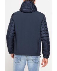 GIUBBOTTO IN DOPPIO TESSUTO CON CAPPUCIO E ZIP