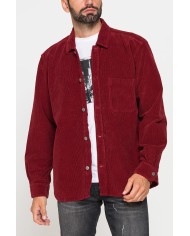 GIACCA CAMICIA COMFORT FIT IN VELLUTO 500 RIGHE