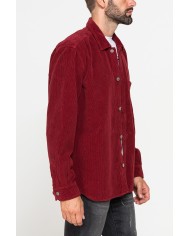 GIACCA CAMICIA COMFORT FIT IN VELLUTO 500 RIGHE