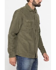 GIACCA CAMICIA COMFORT FIT IN VELLUTO 500 RIGHE